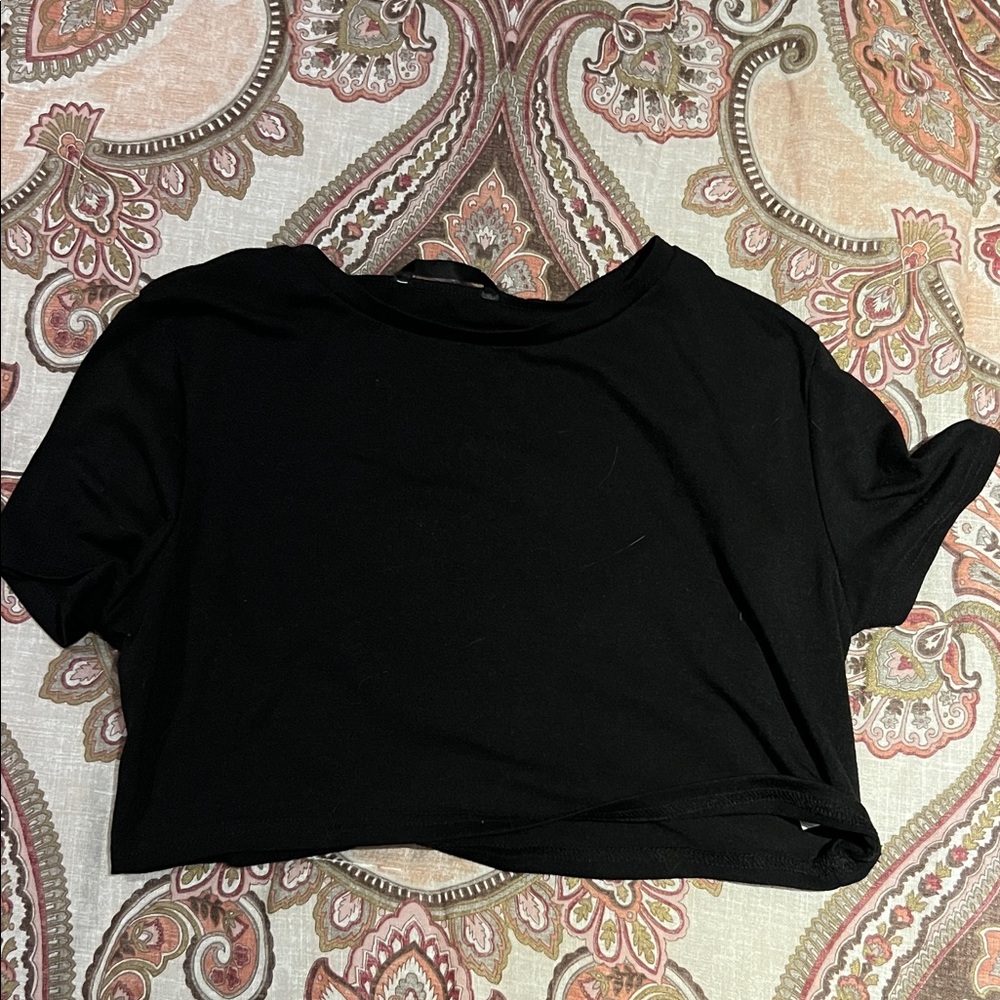 Black Women's Crop Top